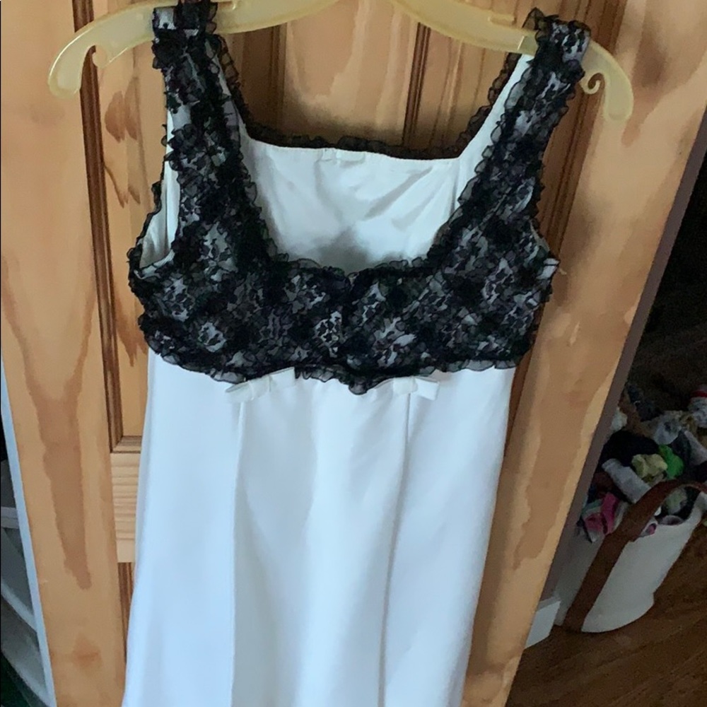 Black and white work dress